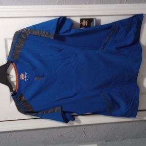 NWT Dickies Plus Women's Scrub Top Royal Blue sz 2x